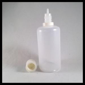 Food Grade 100ml PE E Liquid Bottles , Custom Plastic Eye Dropper Bottles