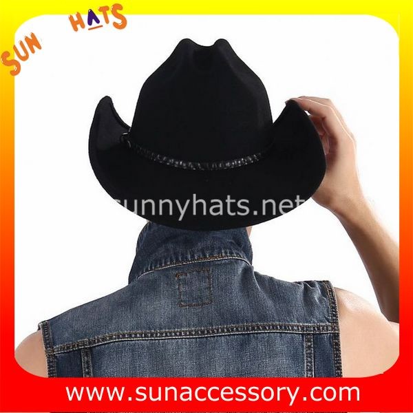 6200372 Sun Accessory customized winner fashion wool felt west cowboy hats, men