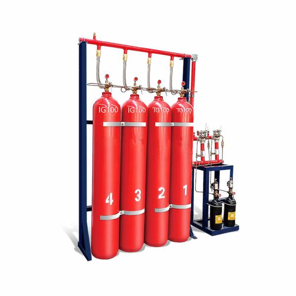 Quality Environmentally Friendly Inert Gas Fire Suppression System Gas IG100 100% Pressurized Nitrogen for sale