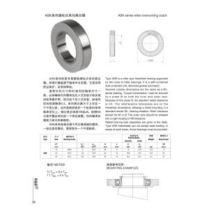 Changzhou high quality R&B brand ASK60 roller type one way overrunning clutch