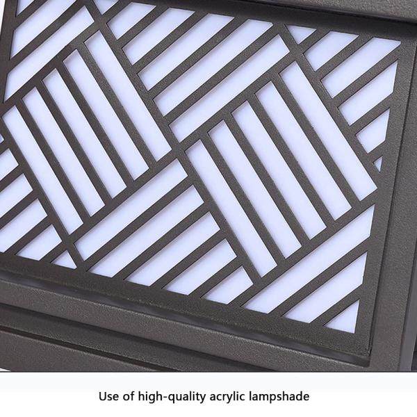 Solar Garden Light Simplicity Acrylic Post Light for Modern Outdoor Lighting Solutions