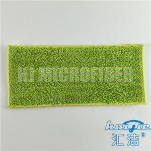 80% Polyester and 20% polyamide micofiber weft knitted twist piped wet flat mop