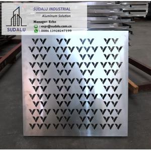 China SUDALU Aluminum Perforated Panel Decorative Pattern Aluminum Laser Cutting Panel Sheet on sale