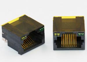 Wholesale 8P8C Shielded Modular Jack Thru - Hole R / A With LED For Network Router from china suppliers