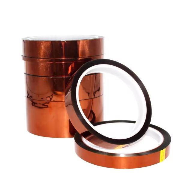 Amber Strength Polyimide Tape With Silicone Adhesive Kapton Tape Thickness 0