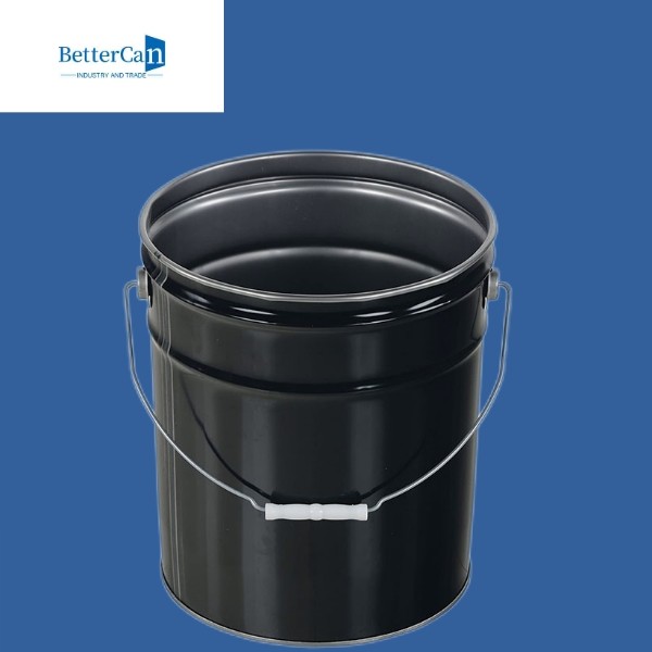 Metal Unlined Paint Cans , 5 Gallon Paint Buckets With Lids