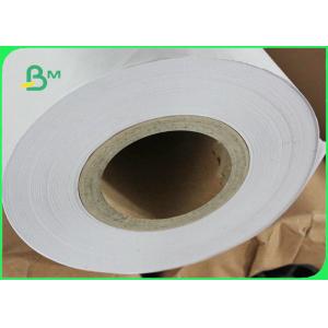Garment Factory Uncoated Plain Plotter Paper Roll 60gsm 70gsm For CAD Plotting