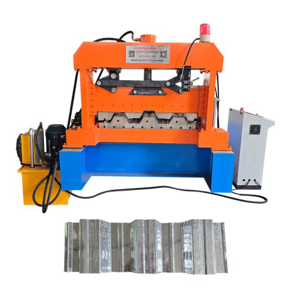 PLC Control System Heavy Duty Cold Roll Forming Machine For Mexico Decking Steel