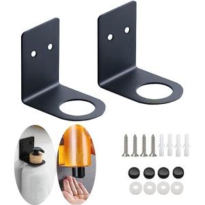 Space-Saving Adhesive Bottle Holder for Shampoo Set of 2 Behind Doors/On Walls