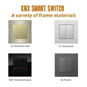 Wholesale Home / Hotel 24V Knx Smart Home System Silver / Black / Champagne / Grey Color from china suppliers