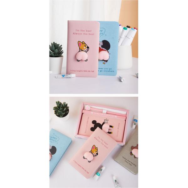 Customized Logo Soft Cover Cute Cartoon Decompression Fidget Note Book for Students
