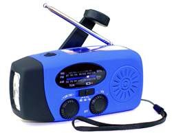 Hand Crank Waterproof Emergency Radio , Outdoor AM FM Internet Radio With LED