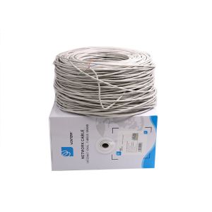 Ethernet Network Cat5e UTP Cable with Solid Conductors , Single jacket