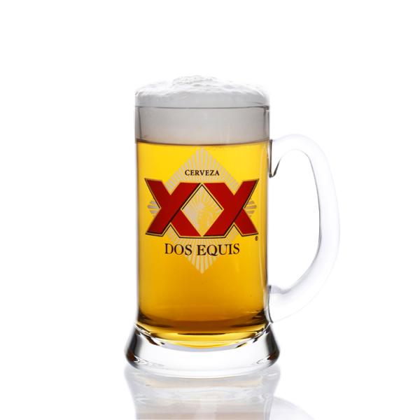 Factory Wholesale Lead Free High Quality Crystal Transparent Glass Boot Beer Glass with Handle