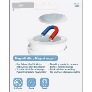 Permanent Neodymium Magnet for 3M Adhesive Smoke Detector Regular Packing Magnet