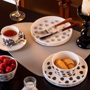 Under Glazed Technique Porcelain Dinnerware Set Ramadan Gift Tableware For 1