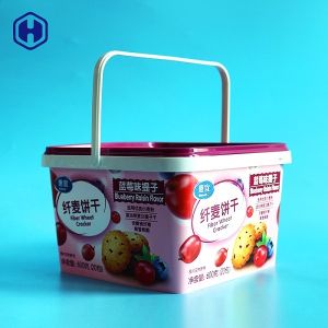 In Mold Labeling Tubs Square Plastic Box Environmentally - Friendly