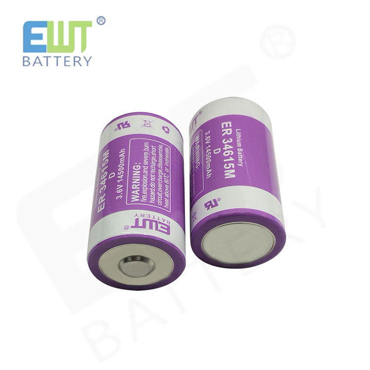 OEM / ODM Lithium Thionyl Chloride Battery ER34615M Lithium Primary