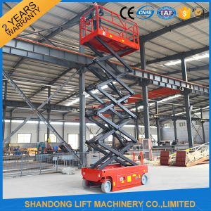 6m Electric Mini Scissor Lift Self Propelled Elevating Work Platforms CE ISO9001