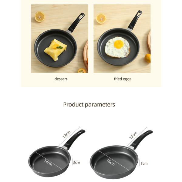 High Quality Gas Stove Iron Flat Bottom Pan Mini Fry Pans Nonstick Frying Pans For Cooking