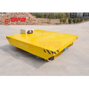 Battery Powered Flatbed Load Transfer Trolley Steel Structure 10mt
