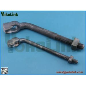 Angle thimble eyebolt