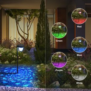 IP65 Waterproof Solar Powered Garden Lights Constant And RGB For Decoration