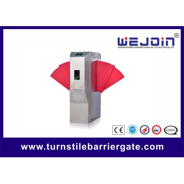 Quality Widen Lane SS Automatic Turnstiles Flap Barrier Electro - Mechanical Design for sale