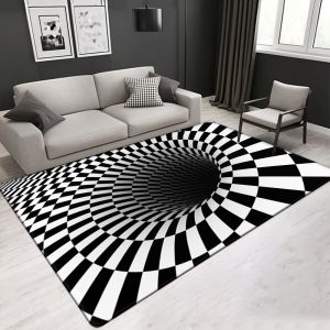 Customized Size Bedroom Living Room Nordiac Style Luxury Rug 3D Printed