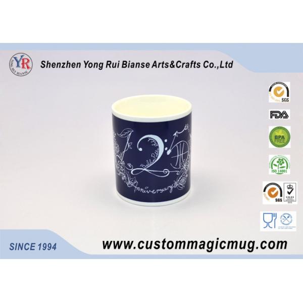 Porcelain Personalised Colour Changing Mugs , Heat Change 11oz Mugs