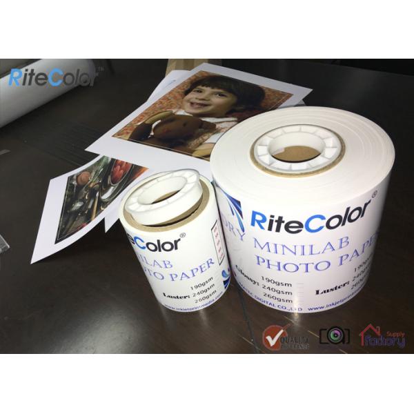 Quality 240Gsm Premium Digital RC Inkjet Minilab Photo Paper Roll Glossy & Luster in 4"/6"/8"*65M for sale