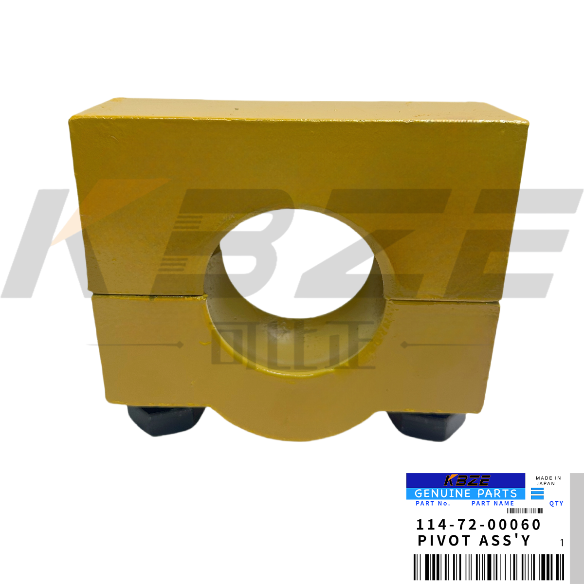 114-72-00060 KBZE KOMATSU D31A D31E D37A D37E BULLDOZER 1147200060 PIVOT ASSY