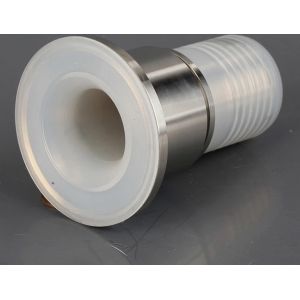 PFA Lined 3/4 Inch Pipe Flange 19mm Hose Fittings With Toothed Hose Shank