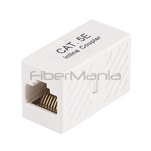 High Speed CAT5E Inline Coupler UTP Unshielded Block Type White Or Black Color