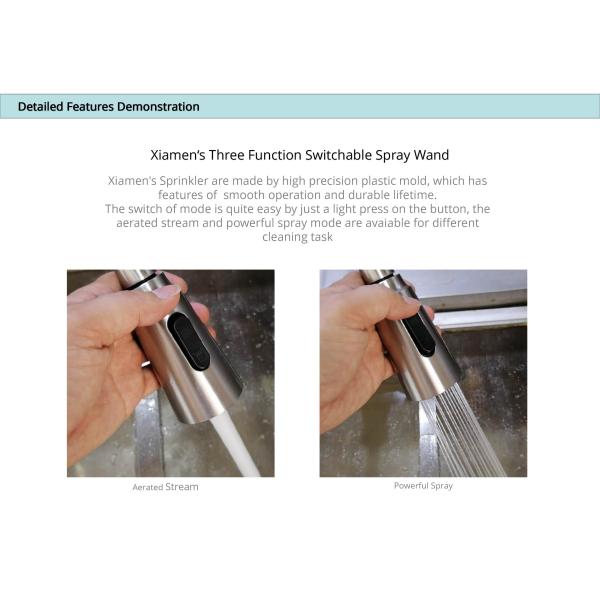 IPX5 Pull Out Spray Kitchen Faucet
