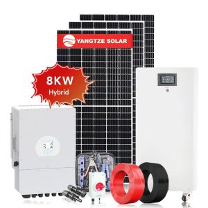 Household 8KW Hybrid Solar System Kit Inverter RS232 Communication