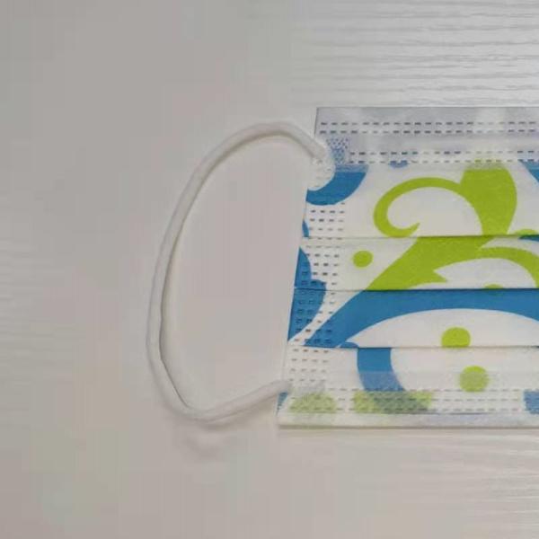 S&J 3-Ply Fashion Disposable Printed Face Mask Respirator Nonwoven Multiple Vibrant Colors Kids Friendly ASTM F2100 LEVEL3