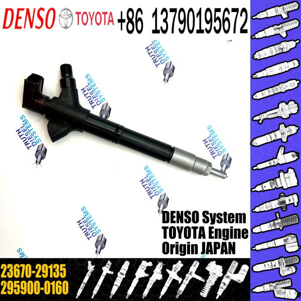 Rail Fuel Injector 295900-0160 23670-29135 23670-0R080 23670-26050 For Toyota
