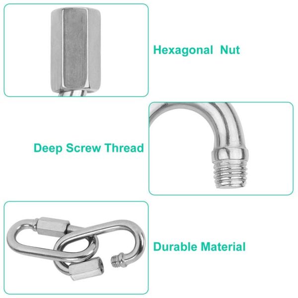 S7352 Quick Link Rigging Hardware Galvanized Oval Quick Link