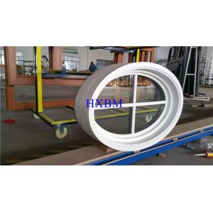 Inward Opening Wooden Casement Windows ISO9001 With Three Layer Grids