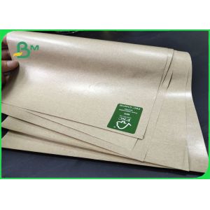 Eco - Friendly Kraft Paper PE Coated One Side And Two Sides FDA Certified