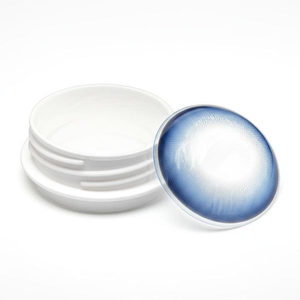 Easy Removal Blue Eye Contact Lenses Offering Ph Value 6.8 to 7.5 Ideal Choice