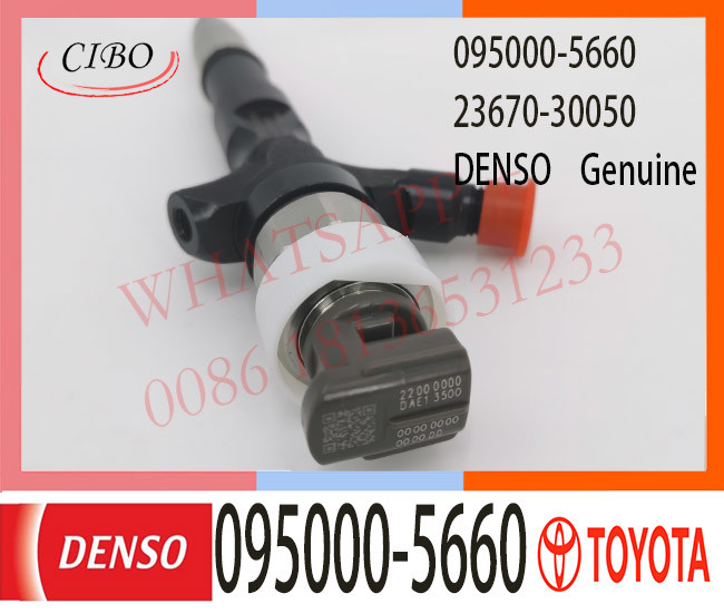 Wholesale 095000-5660 DENSO Diesel Engine Fuel Injector 095000-5660 For TOYOTA 23670-30050 095000-5663 095000-7760 095000-7750 from china suppliers