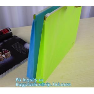 A5 A4 SIZE PU document bag file bag holer mesh bag pouch with zipper, waterproof