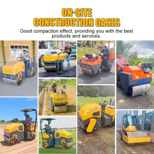 3 Ton Diesel Tandem Two Wheel Asphalt Concrete Vibratory Road Roller Double Drum