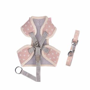 Cotton Cat Harness And Leash Set Comfortable Stylish For Small Puppies / Cats
