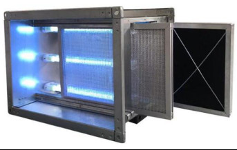 PHT UVC-box equiped with Germicidal Lamps as air sterlizer for Rooftop units
