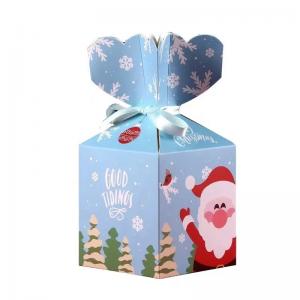 Wholesale Gift Packaging Christmas Apple Box With Ribbon Decorative Customized from china suppliers