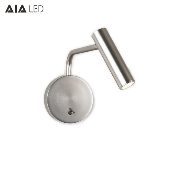 Surface mounted gold led headboard wall light/led bed reading light/led bedside reading wall light
