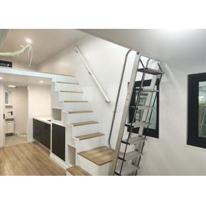 Modern Prefab Modular Home Luxury Caravan Tiny House On Wheels Shipped By 40 FR